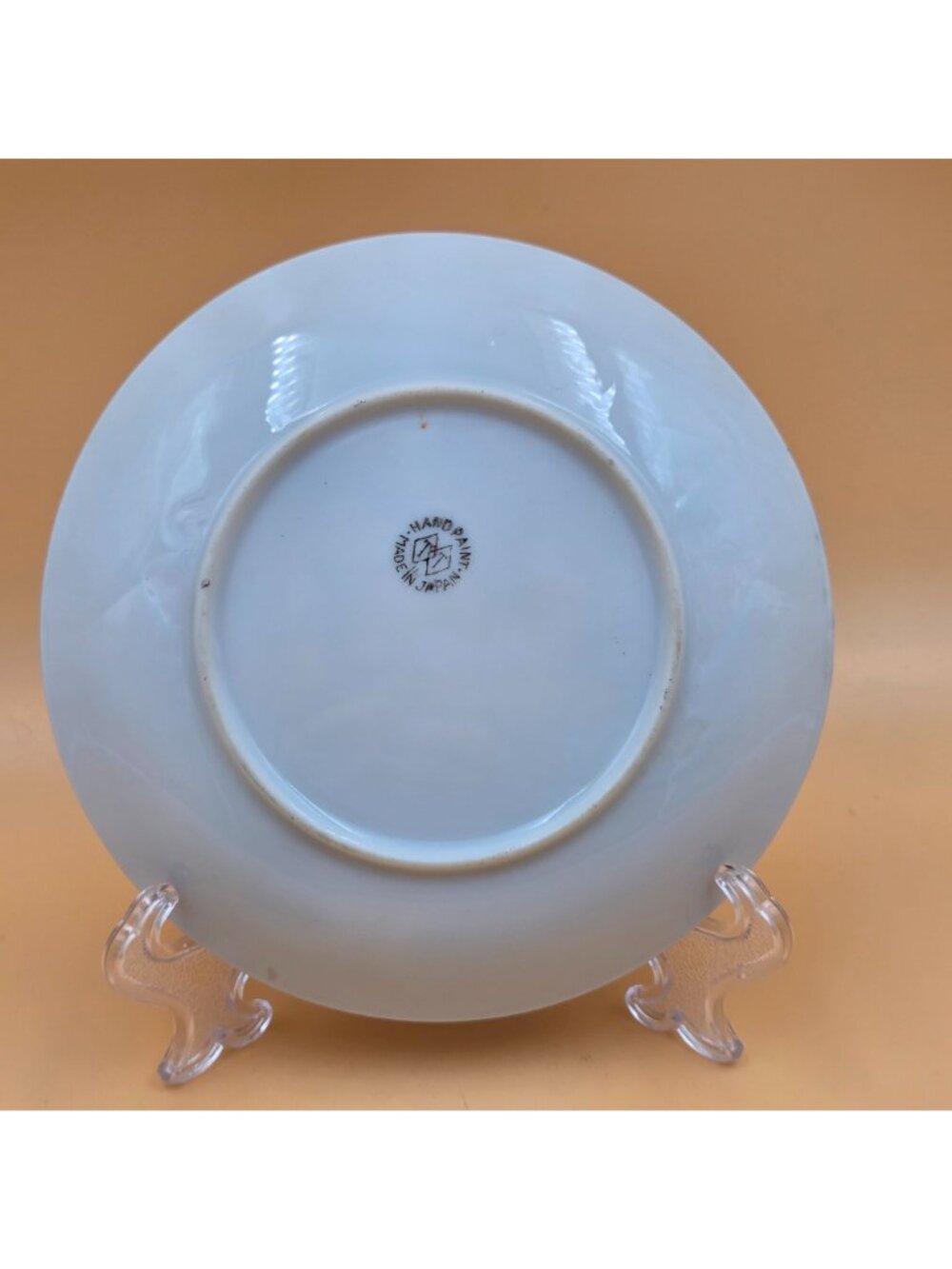 Vintage Japanese Satsuma Moriage Kannon Arhat Hand Painted Saucer Set 2 - Picture 4 of 12